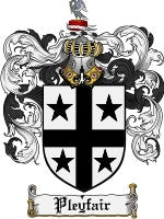 Pleyfair coat of arms family crest download