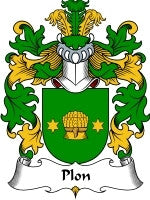 Plon coat of arms family crest download