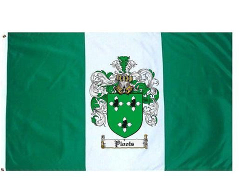Ploots family crest coat of arms flag