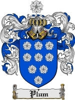 Plum coat of arms family crest download