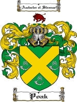 Poak coat of arms family crest download