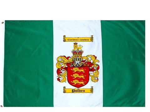 Polden family crest coat of arms flag