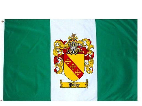 Poley family crest coat of arms flag