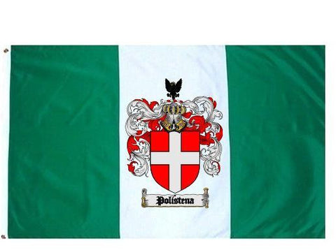 Polistena family crest coat of arms flag