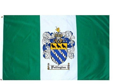Pollington family crest coat of arms flag