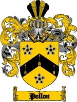 Pollon coat of arms family crest download