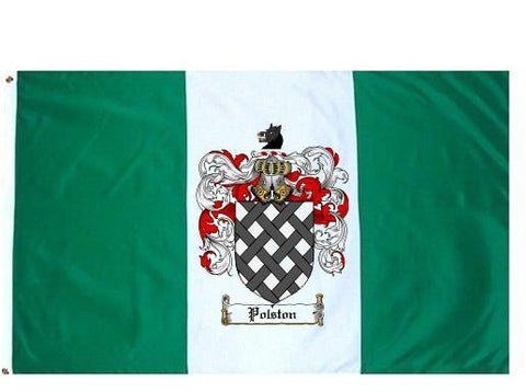 Polston family crest coat of arms flag