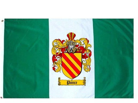 Ponce family crest coat of arms flag