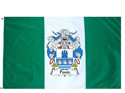 Ponte family crest coat of arms flag