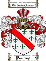 Ponting coat of arms family crest download