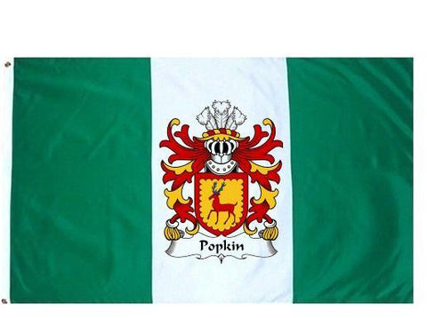 Popkin family crest coat of arms flag