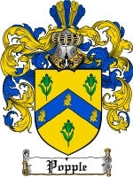 Popple coat of arms family crest download