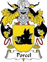 Porcel coat of arms family crest download