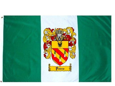 Porro family crest coat of arms flag
