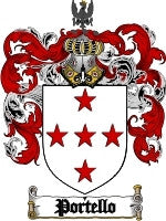 Portello coat of arms family crest download