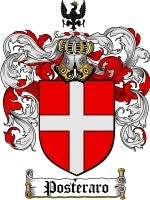 Posteraro coat of arms family crest download