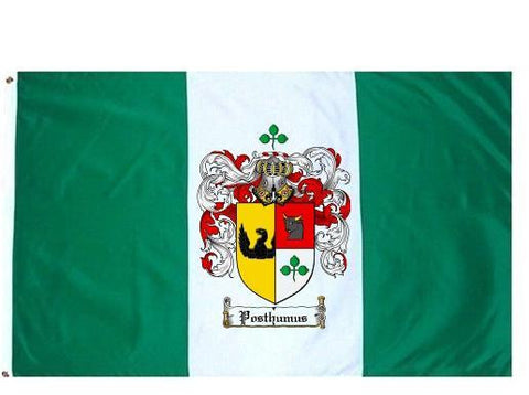 Posthumus family crest coat of arms flag