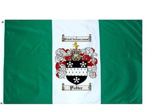 Potter family crest coat of arms flag