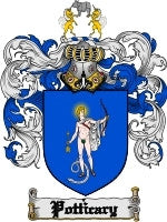 Potticary coat of arms family crest download