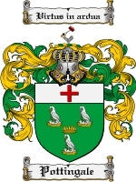 Pottingale coat of arms family crest download