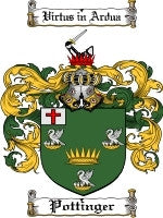 Pottinger coat of arms family crest download