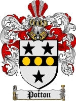 Potton coat of arms family crest download