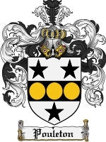 Pouleton coat of arms family crest download