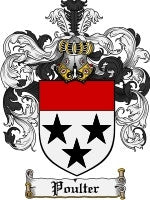 Poulter coat of arms family crest download