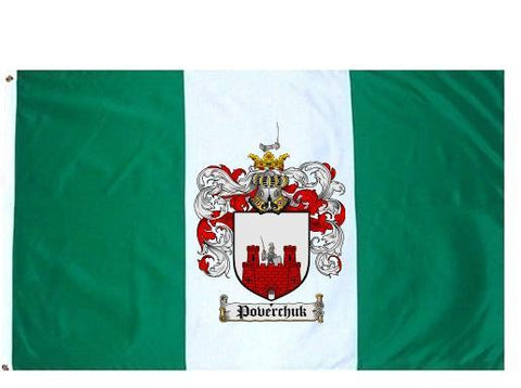 Poverchuck family crest coat of arms flag