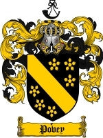 Povey coat of arms family crest download