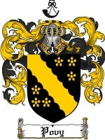 Povy coat of arms family crest download