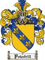 Powdrill coat of arms family crest download