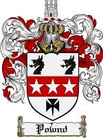 Pownd coat of arms family crest download