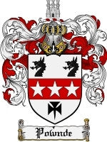 Pownde coat of arms family crest download