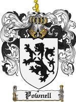 Pownell coat of arms family crest download