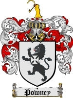 Powney coat of arms family crest download