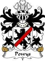 Powys coat of arms family crest download