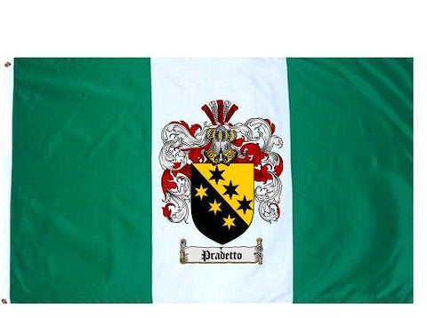 Pradetto family crest coat of arms flag