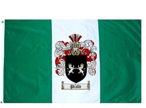 Pralle family crest coat of arms flag