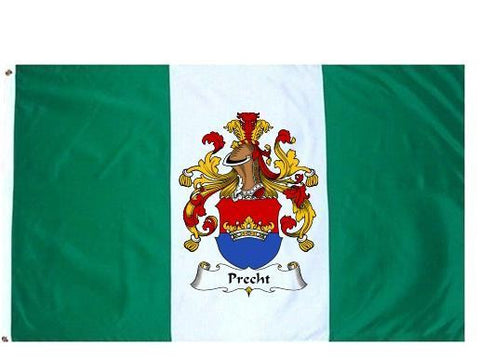 Precht family crest coat of arms flag