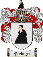 Prediger coat of arms family crest download