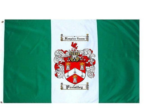 Preistley family crest coat of arms flag