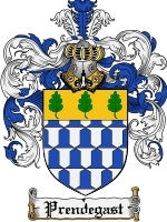 Prendegast coat of arms family crest download