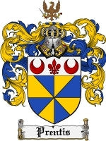 Prentis coat of arms family crest download