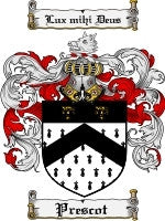 Prescot coat of arms family crest download