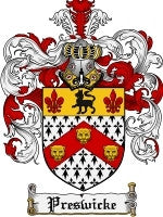 Preswicke coat of arms family crest download