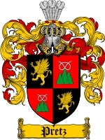Pretz coat of arms family crest download