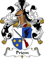 Priem coat of arms family crest download