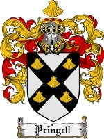 Pringell coat of arms family crest download
