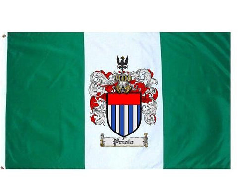 Priolo family crest coat of arms flag